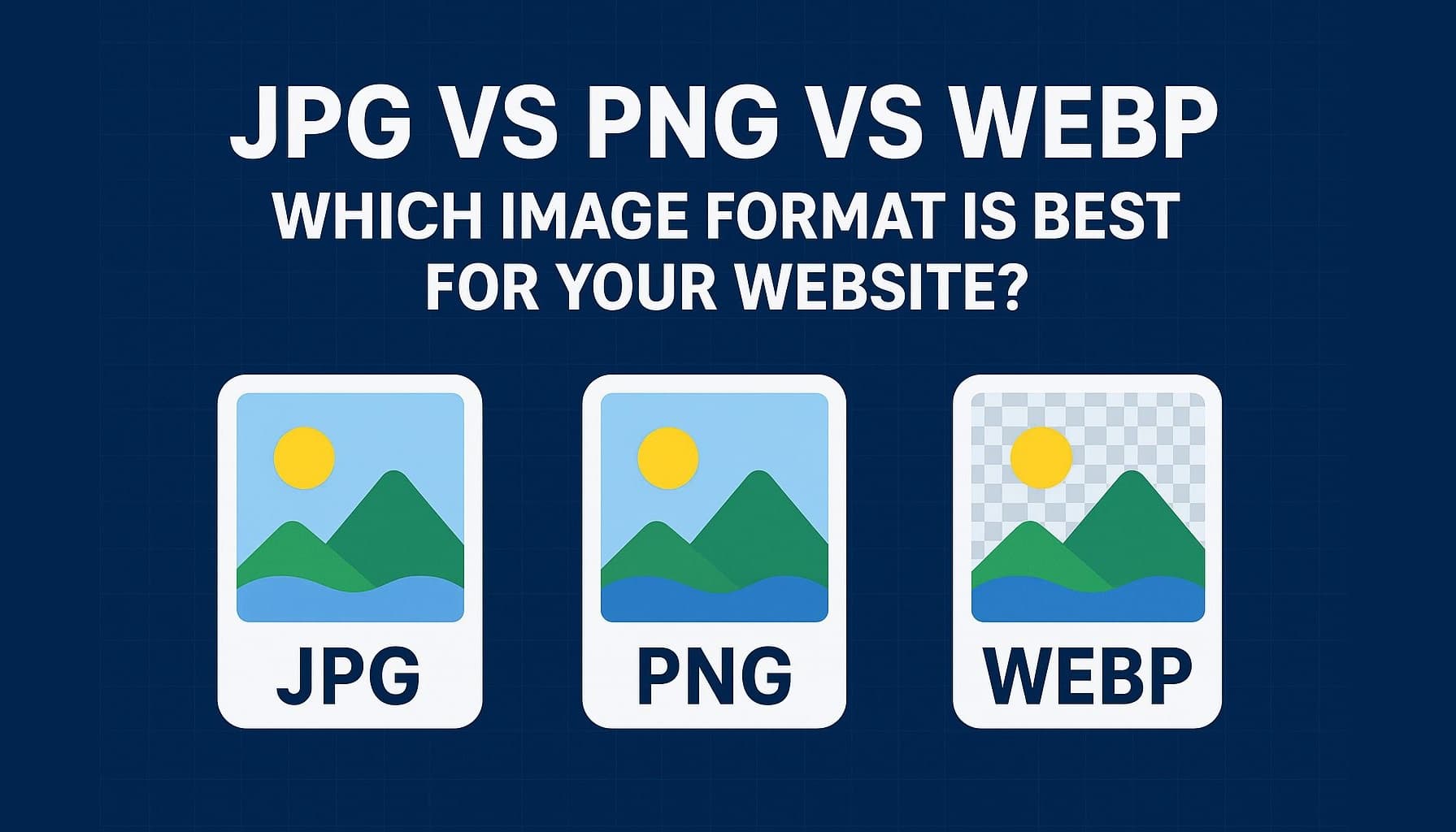 JPG vs PNG vs WEBP: Which Image Format Is Best for Your Website?