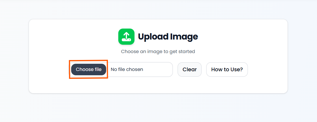 Upload your image to the color picker
