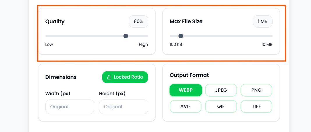 Compress Settings