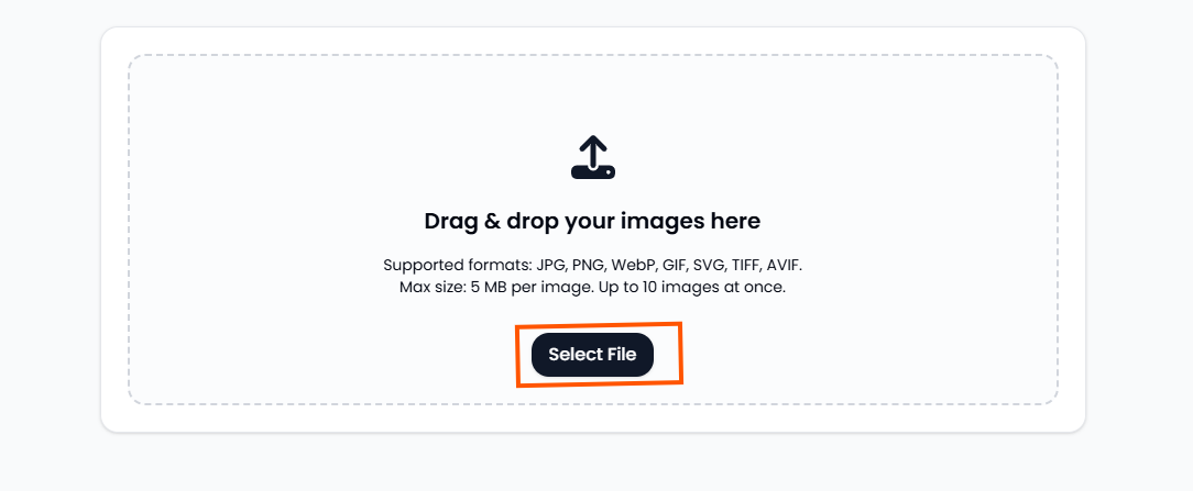 Upload Image for Convert