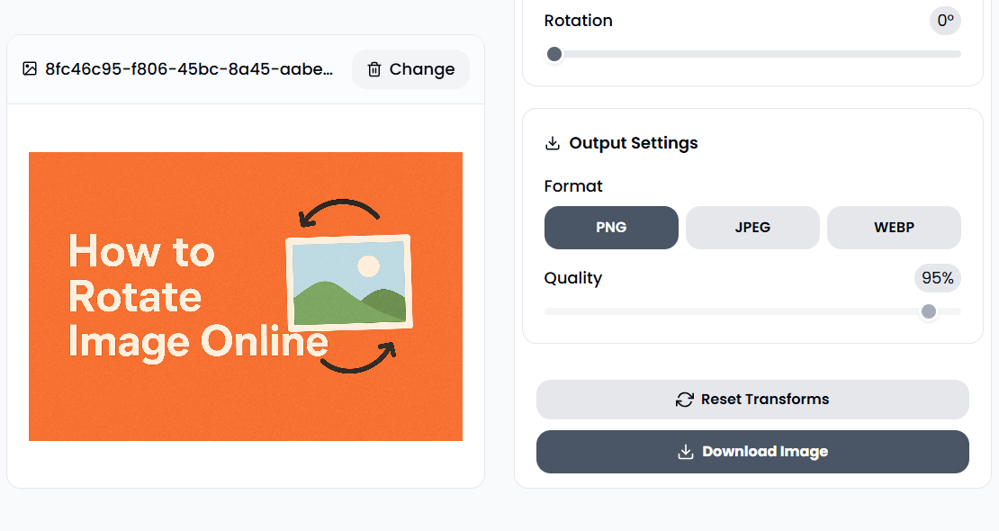 Download Rotated Images