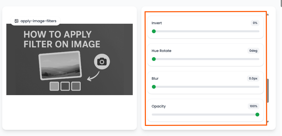 Advanced Filter Controls