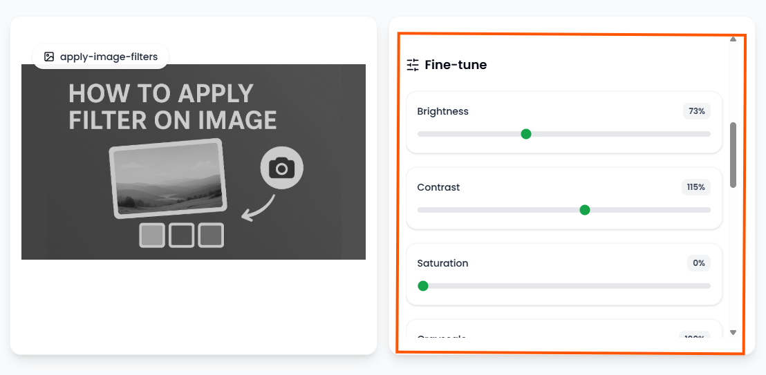 Preview Filter Effects