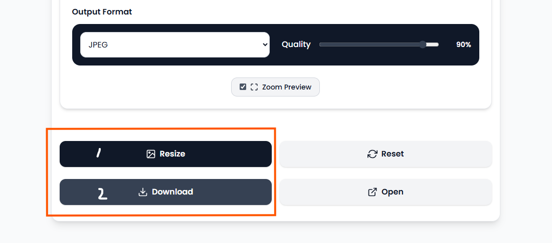 Download Resized Image