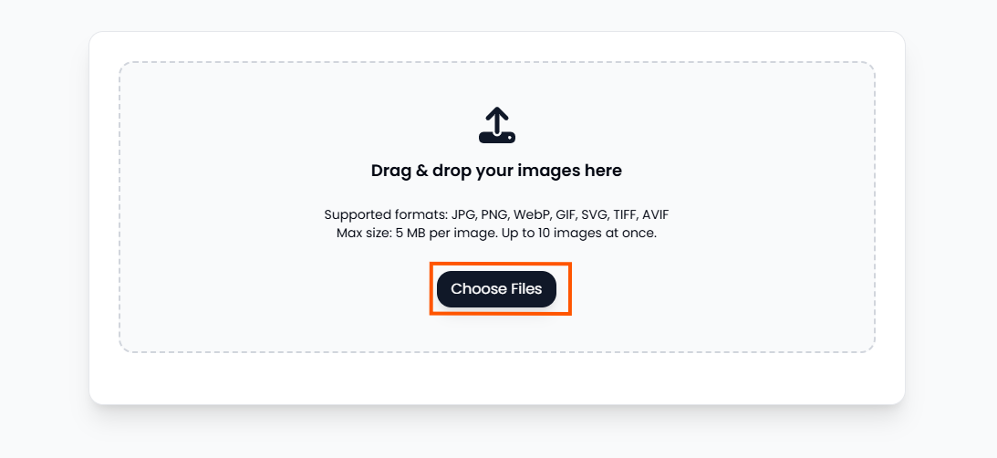 Upload Image for Compress